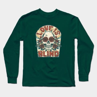 Skullshirt | Vintage Mexican skull with roses illustration Long Sleeve T-Shirt